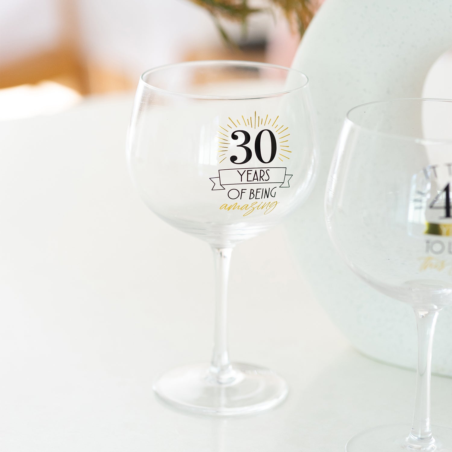 Wine 'Balloon' Glass - 30th