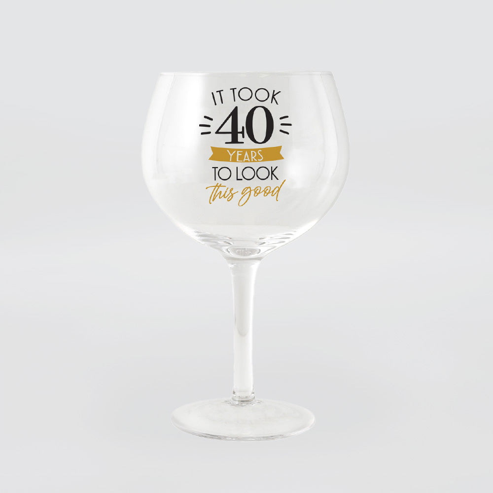 Wine 'Balloon' Glass - 40th