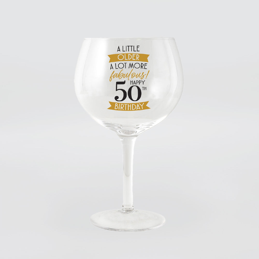 Wine 'Balloon' Glass - 50th