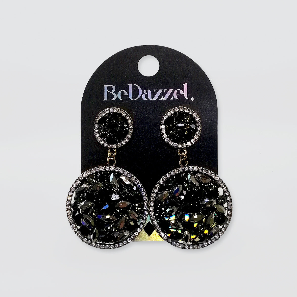 Bedazzel 'Two Hoop Diamante' Earrings