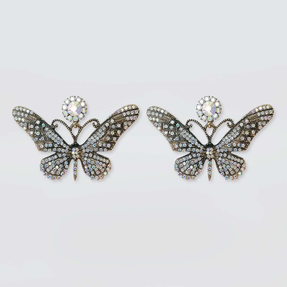 Bedazzel 'Diamante Butterfly' Earrings