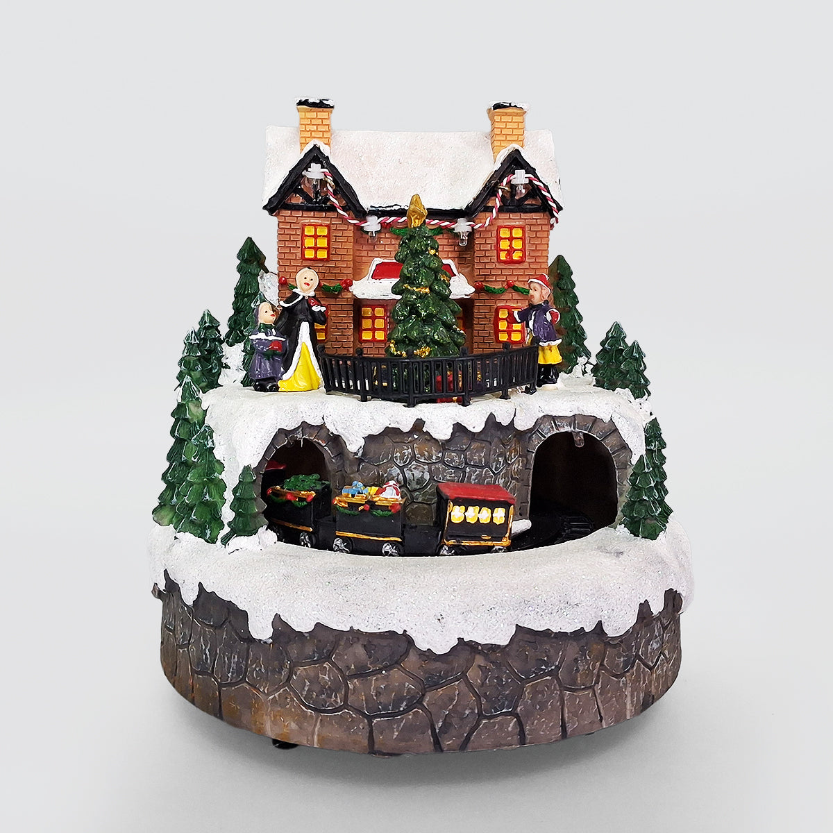 Christmas House & Train Diorama