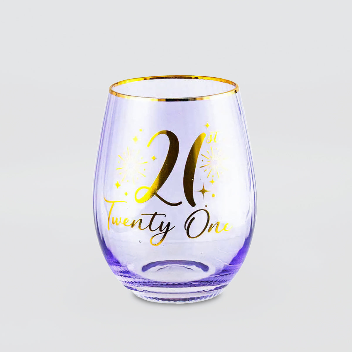 21st Fluted Stemless Glass
