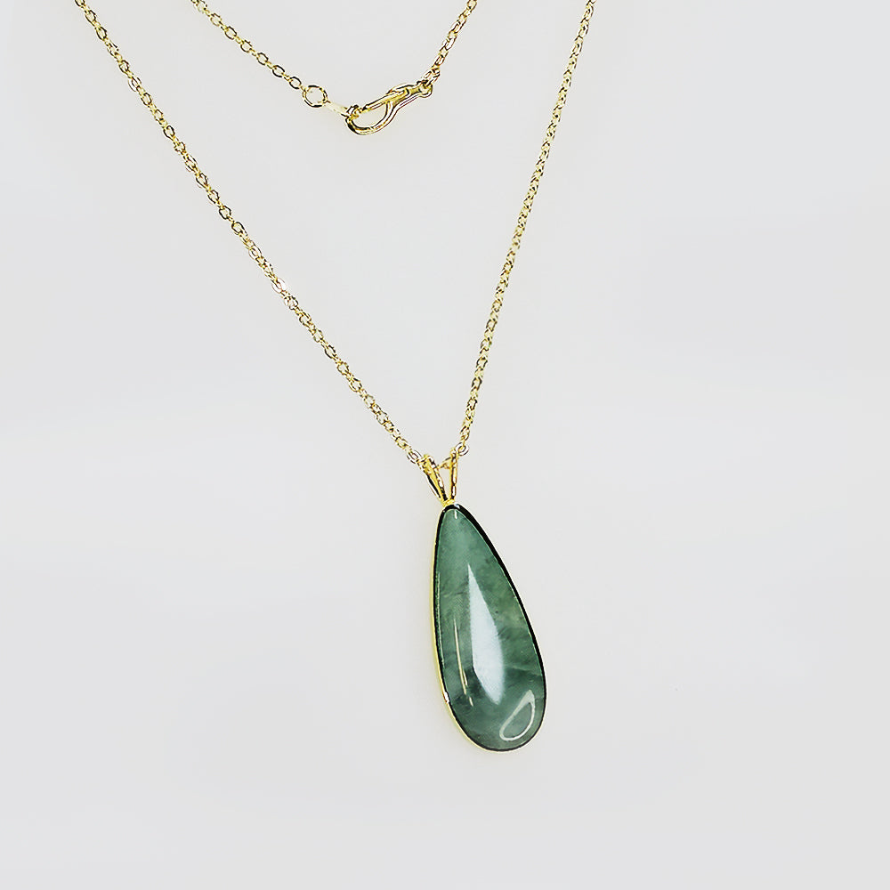 NZ Pounamu Pendant - Gold