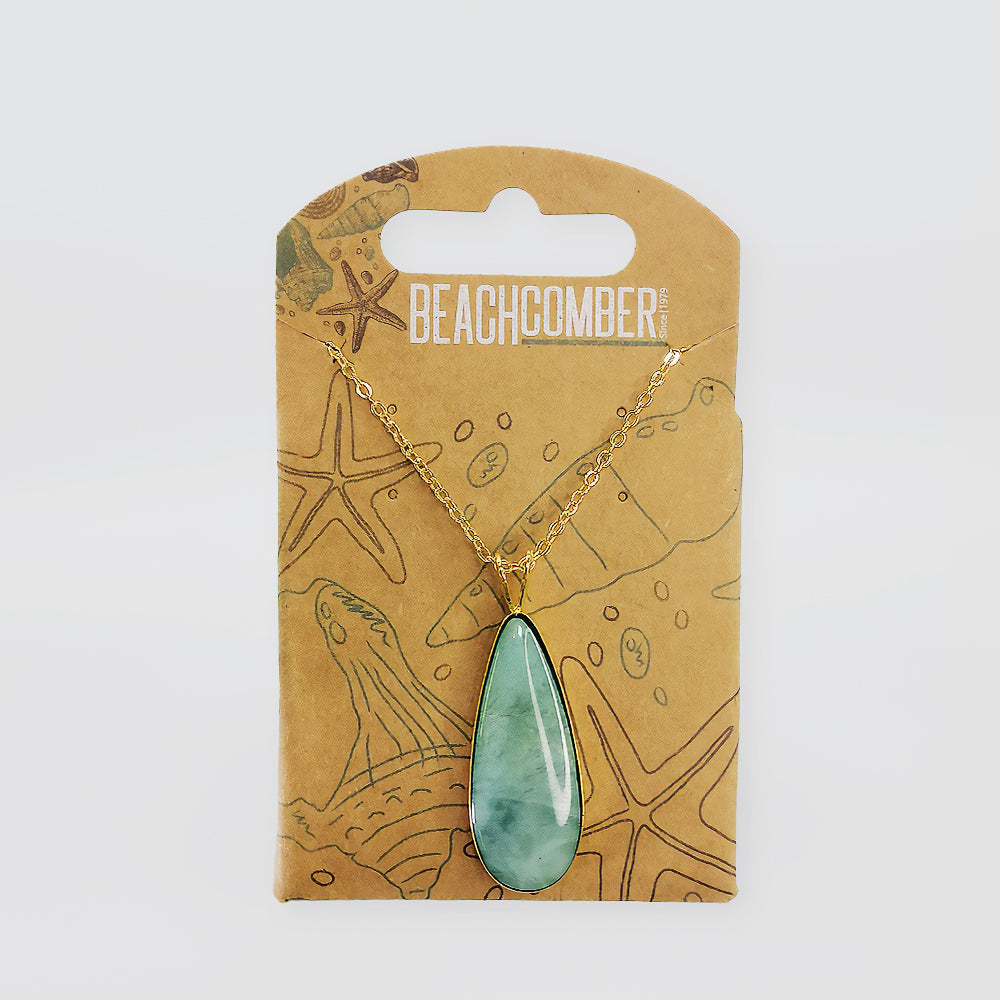 NZ Pounamu Pendant - Gold