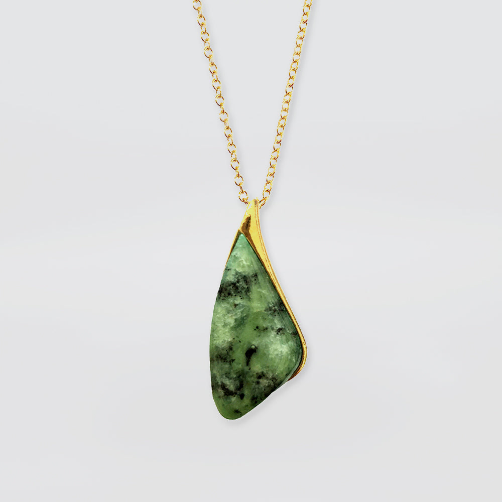 NZ Pounamu Pendant - 'Carved'