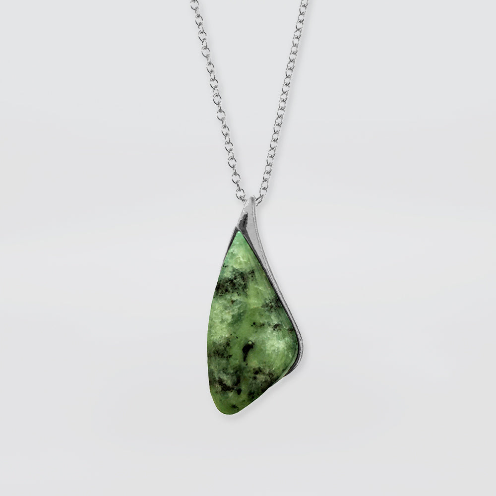 NZ Pounamu Pendant - 'Carved'