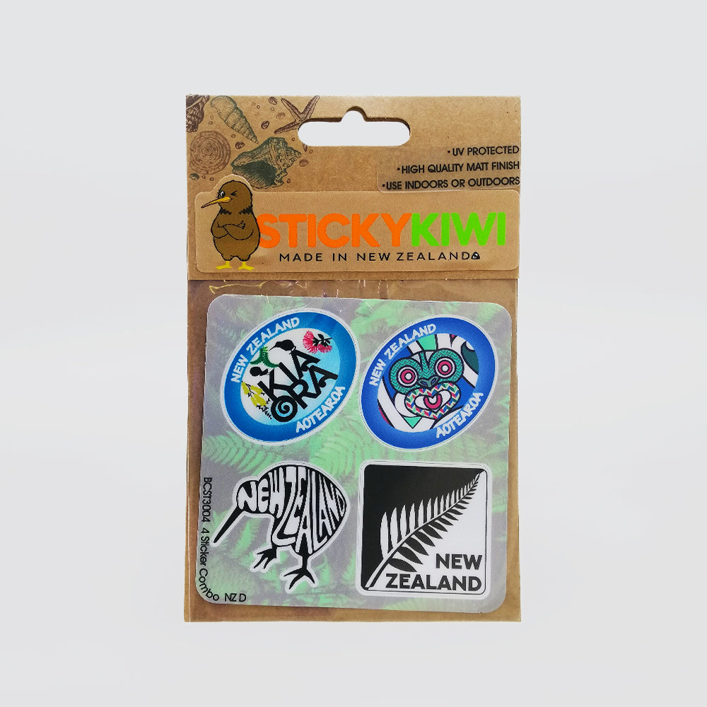 NZ Sticker Combo 'D' - 4pk