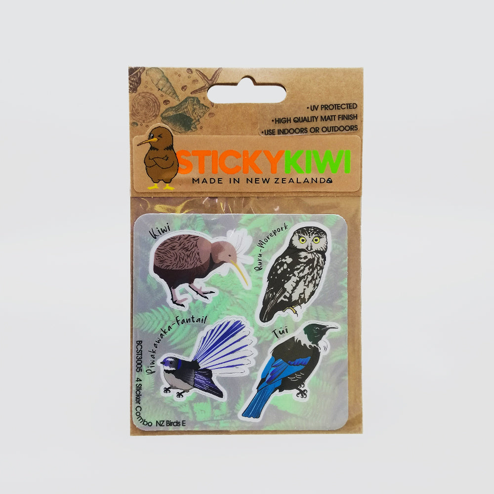 NZ Sticker Combo 'E' - 4pk