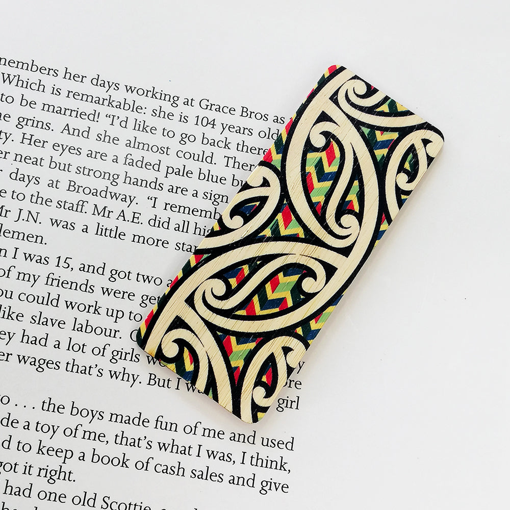 Wooden Bookmark - 'Kowhaiwhai'