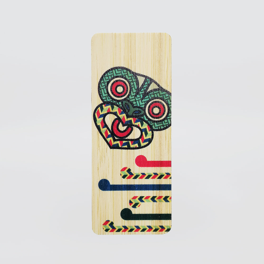 Wooden Bookmark - 'Tiki Mask'