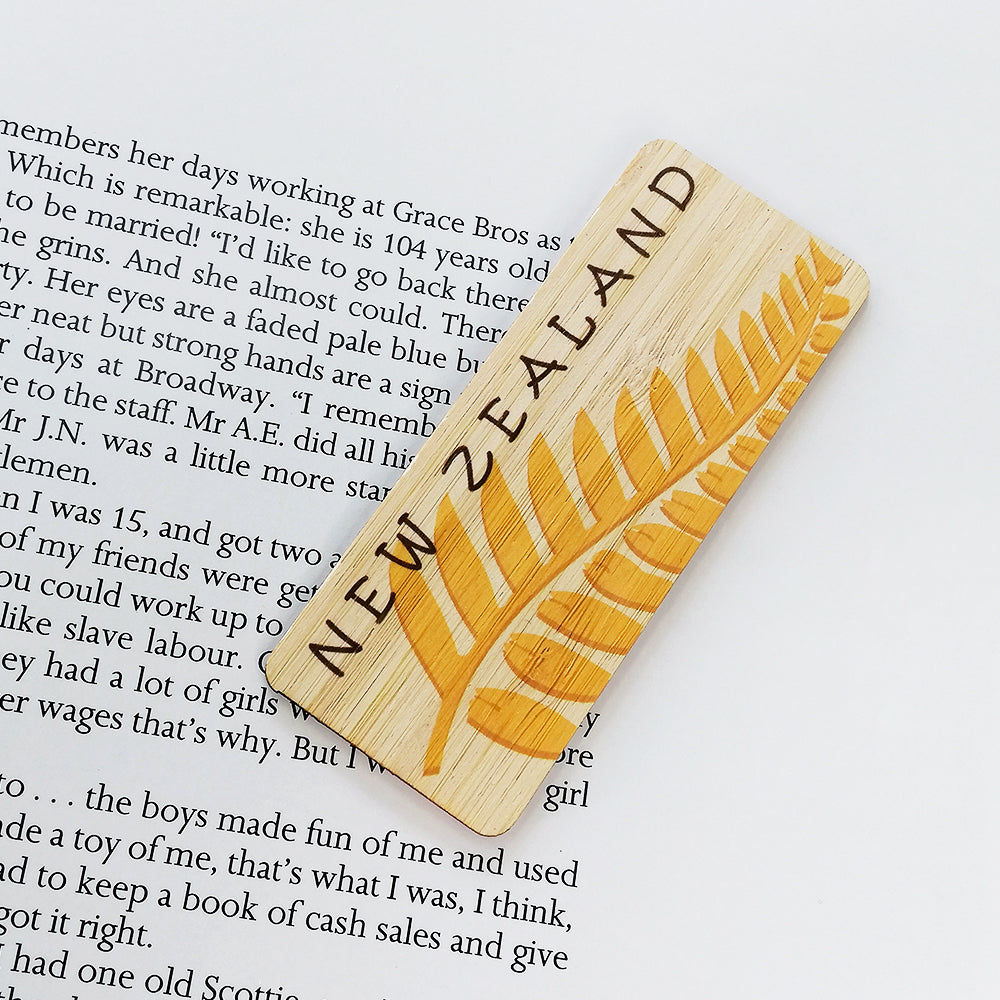 Wooden Bookmark - 'NZ Fern'
