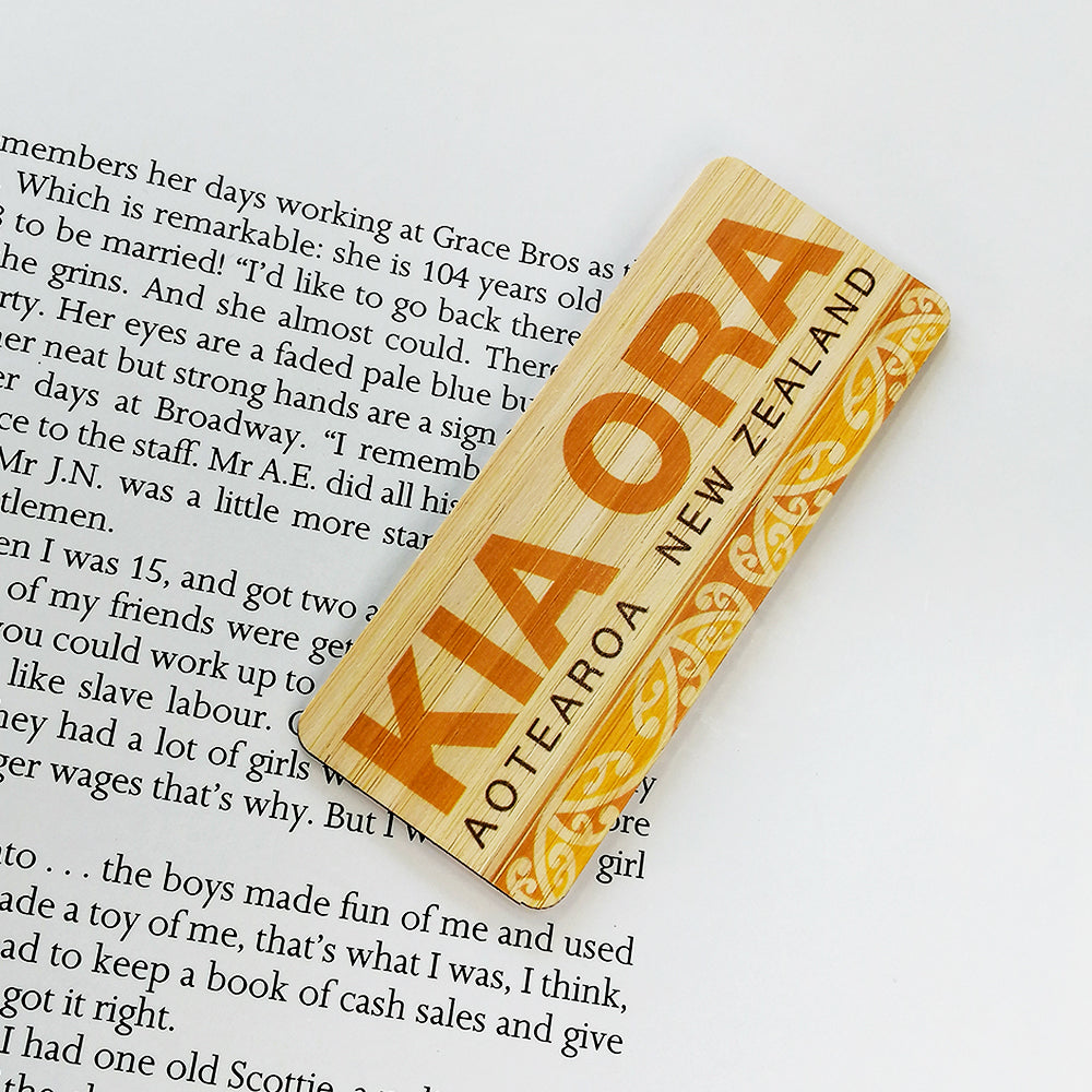 Wooden Bookmark - 'Kia Ora NZ'
