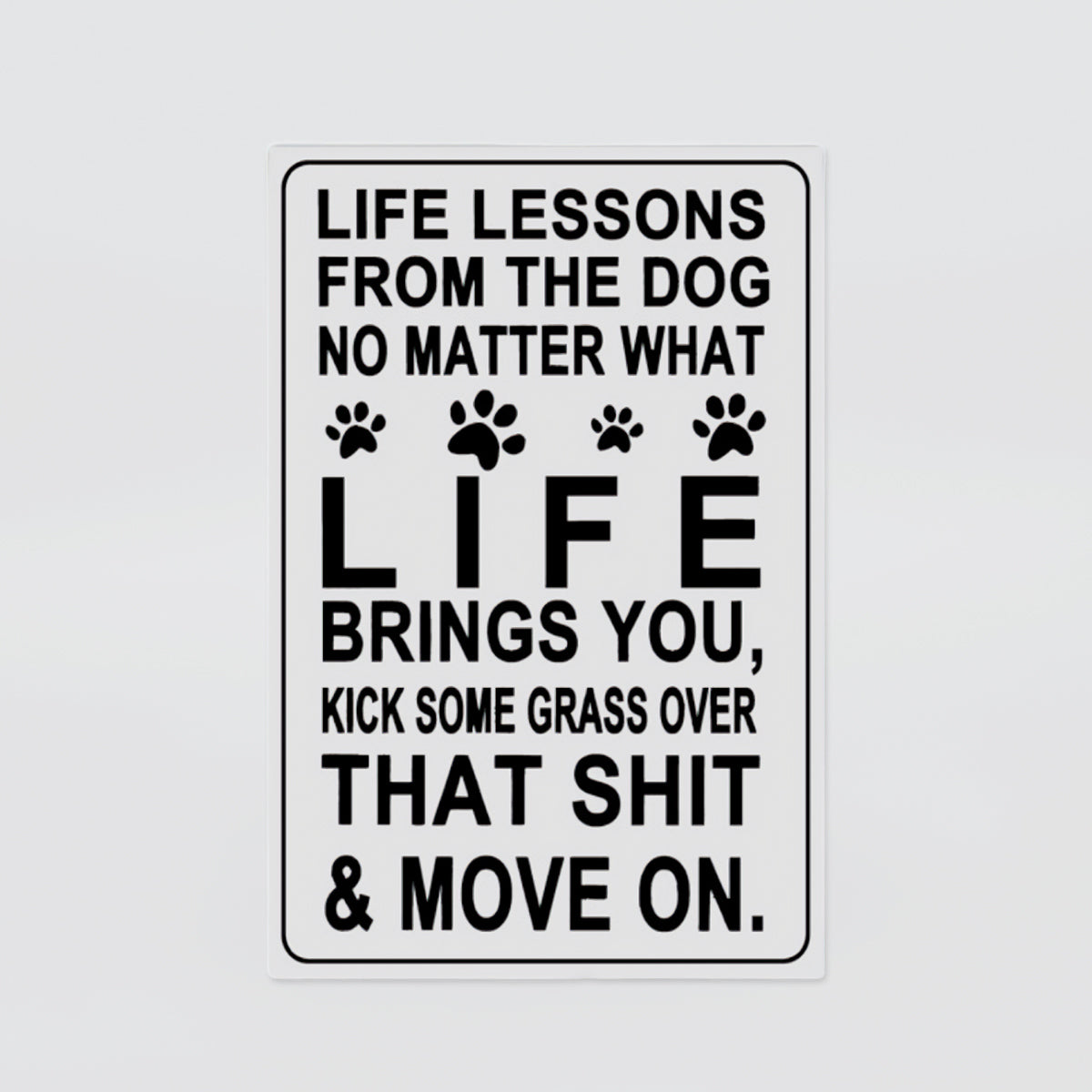 Fun Tin Sign - 'Kick Some Grass'