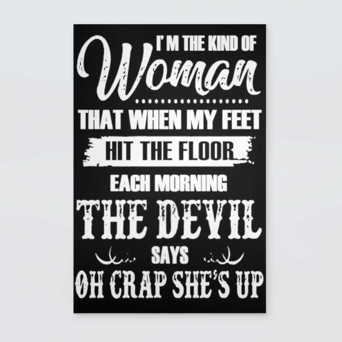 Fun Tin Sign - Devil Says Oh Crap!