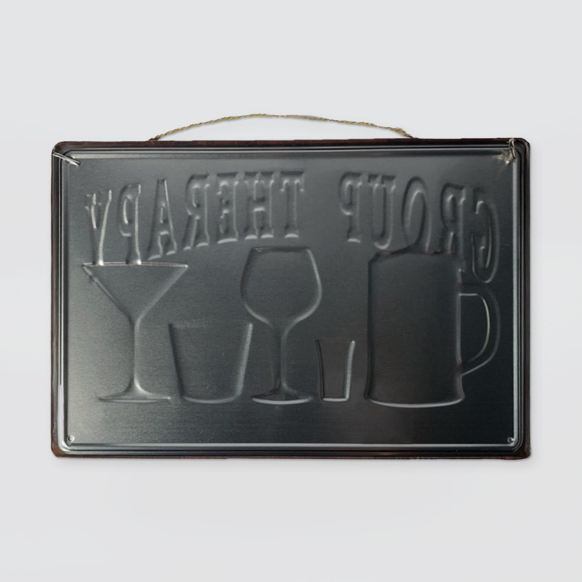 Fun Tin Sign - Beer Group Therapy