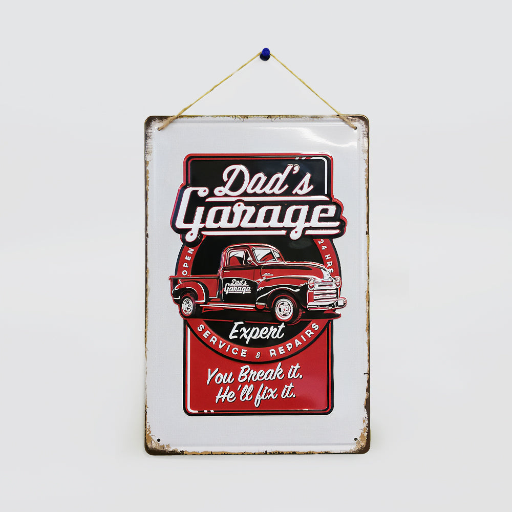 Tin Sign - 'Dads Garage'
