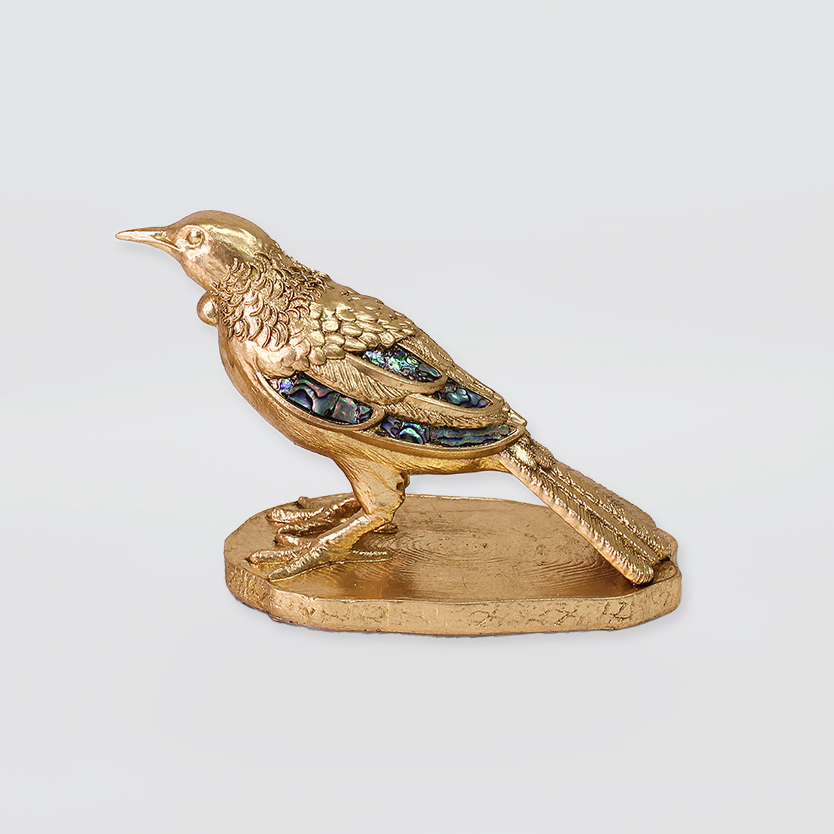 Gold & SIlver Style Tuis With Paua