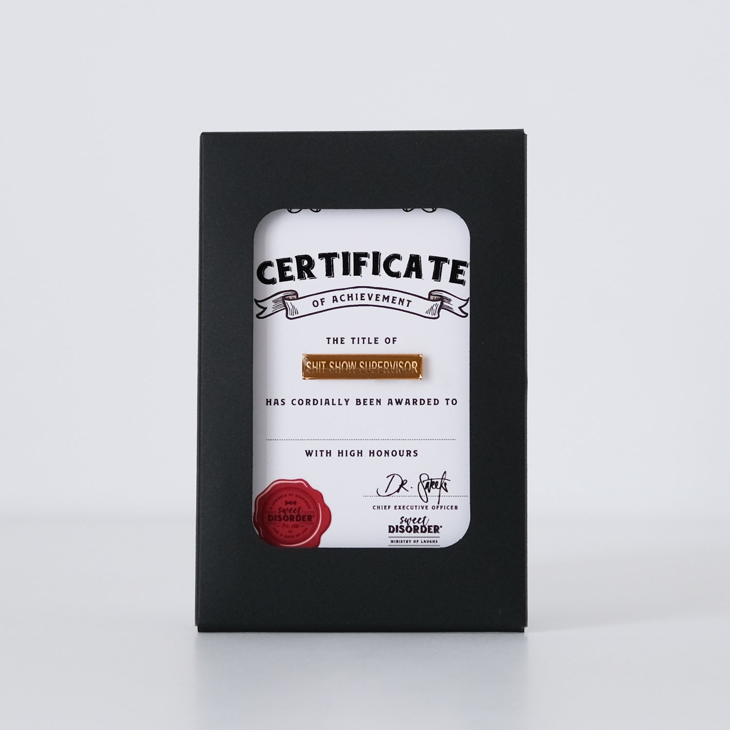 Badge & Certificate - 'Sh*tshow Supervisor'