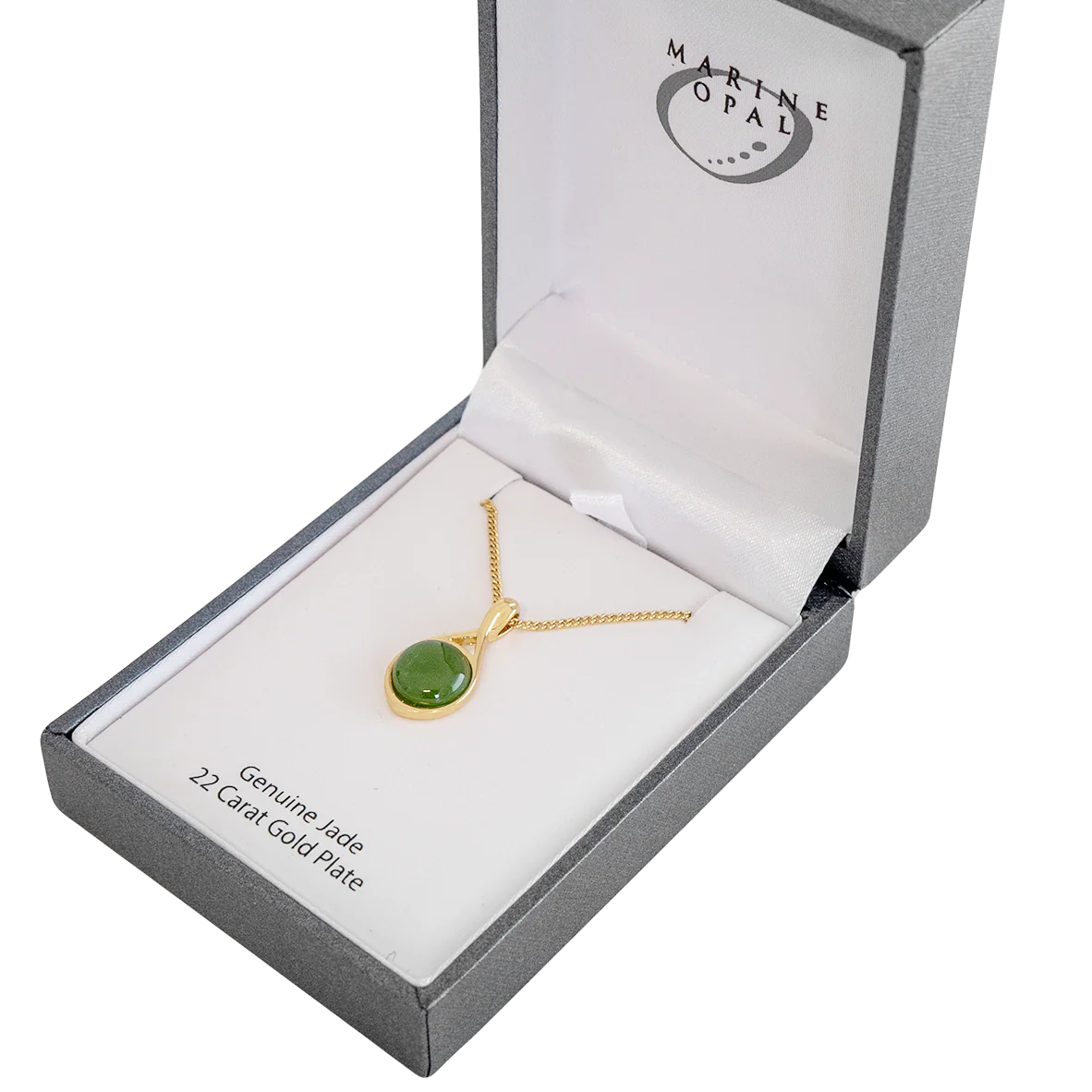 Jade Necklace - 'Small Twist'