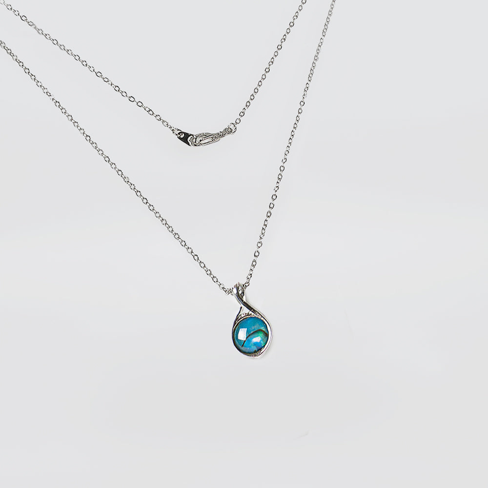 Small Paua Necklace - 'Twist Top'