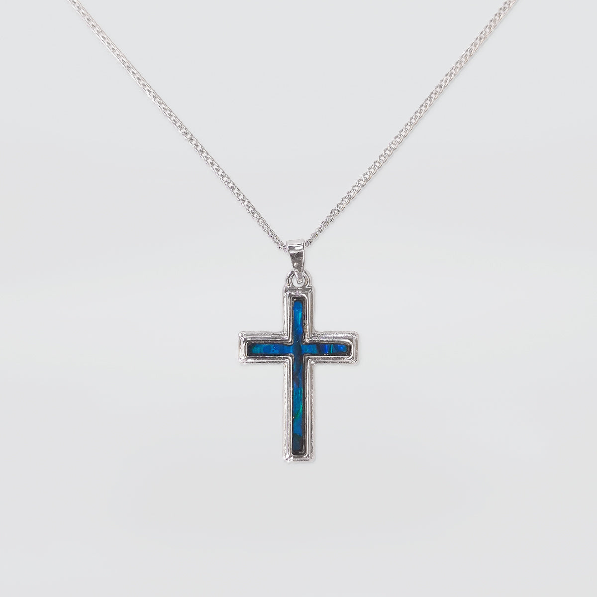 Paua Necklace - 'Cross'
