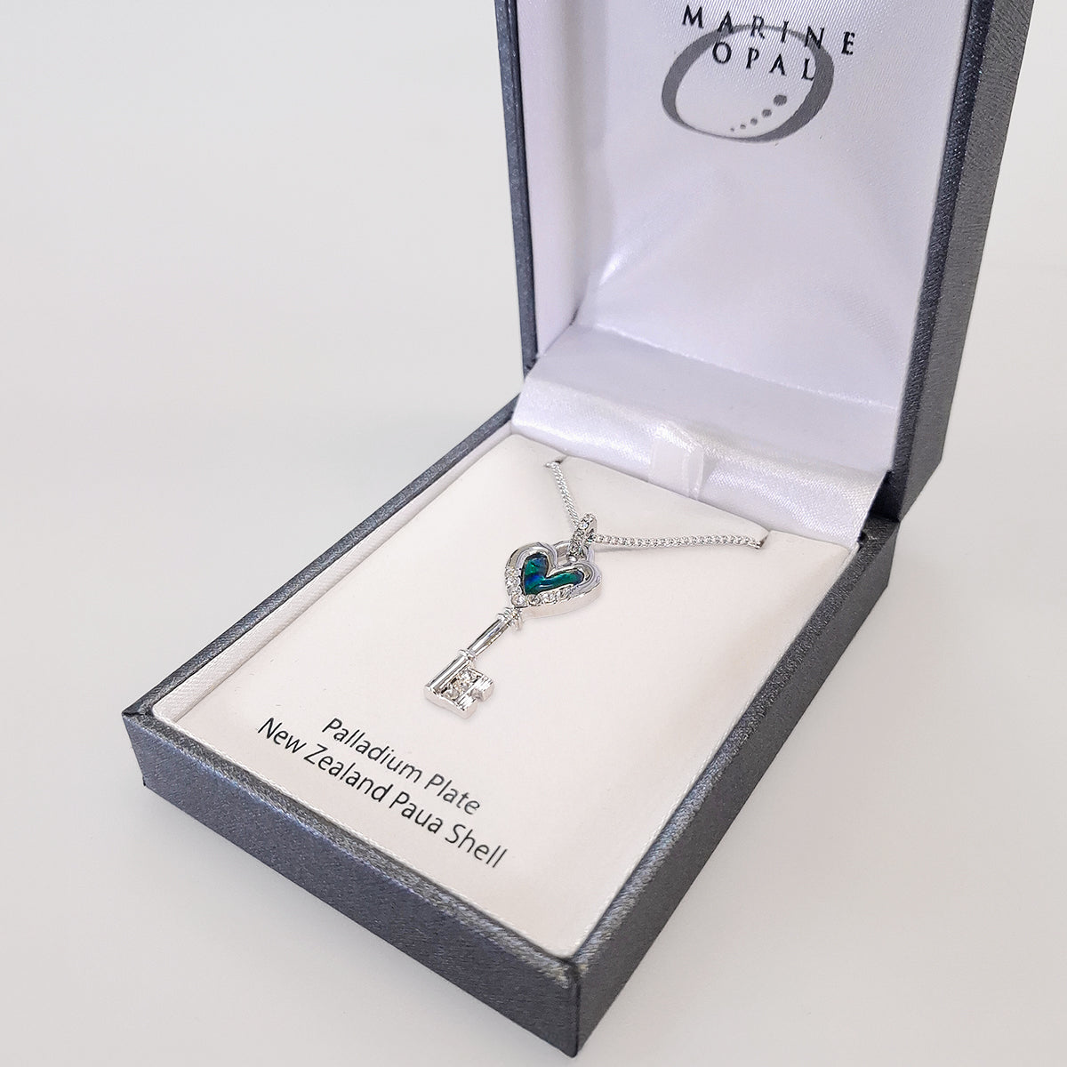 Paua Necklace - 'Crystal Key'