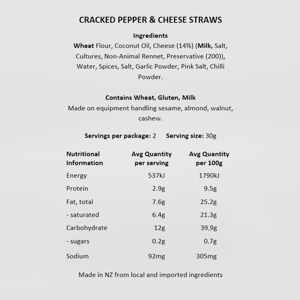 Cracked Pepper & Cheese Straws