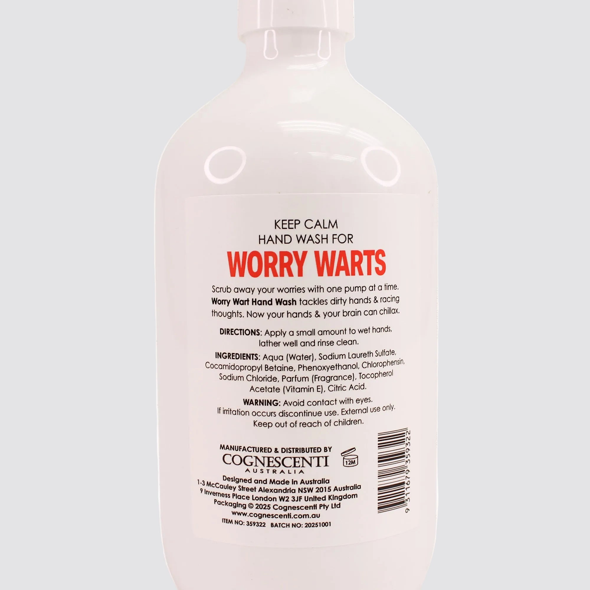 Handwash for 'Worry Worts'