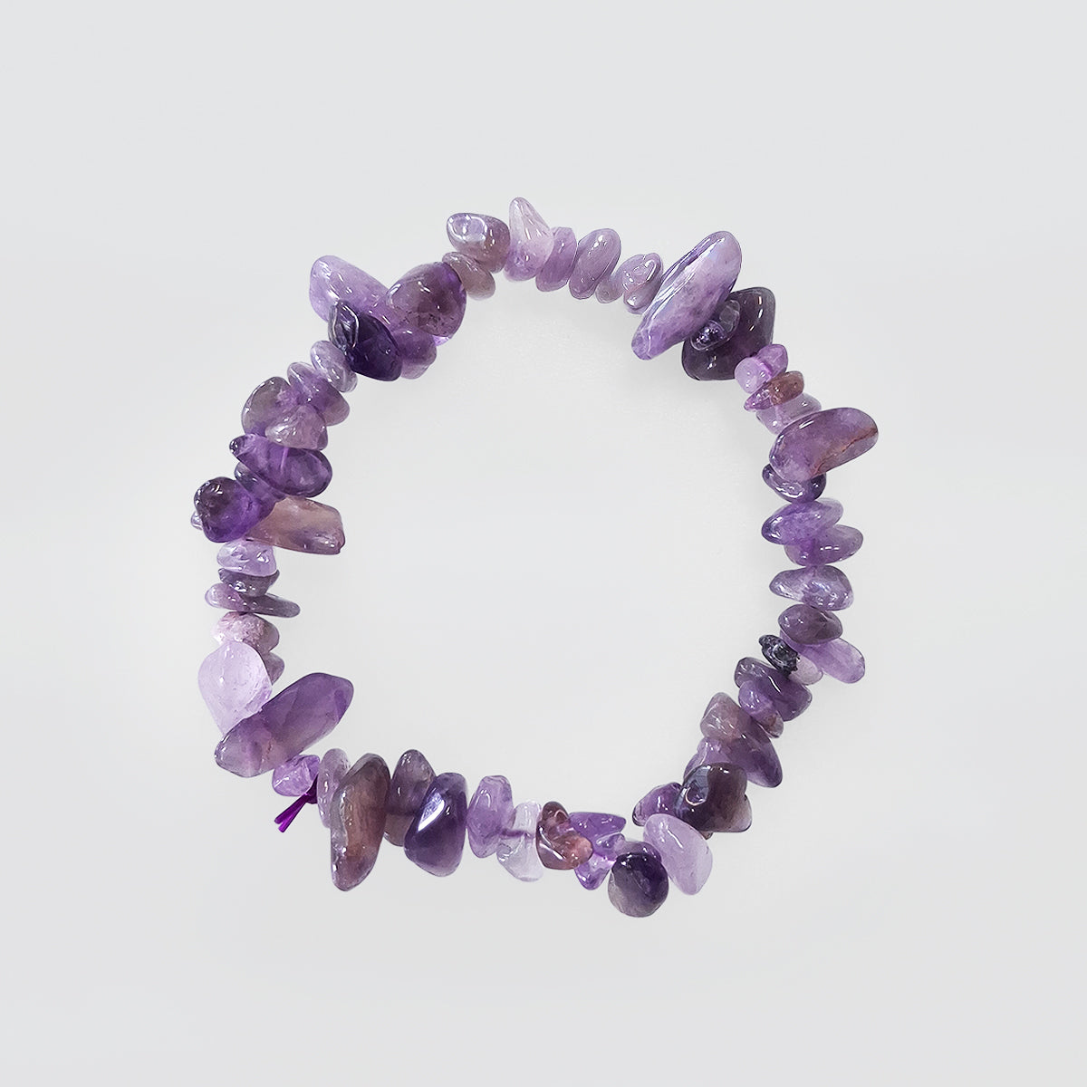 Amethyst Gem Chip Bracelet