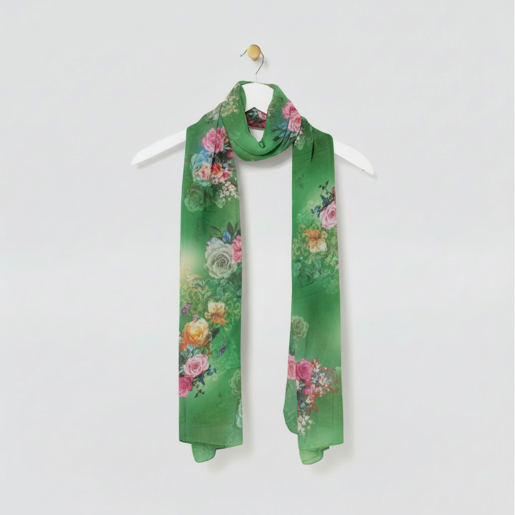 Floral Bunched Scarves
