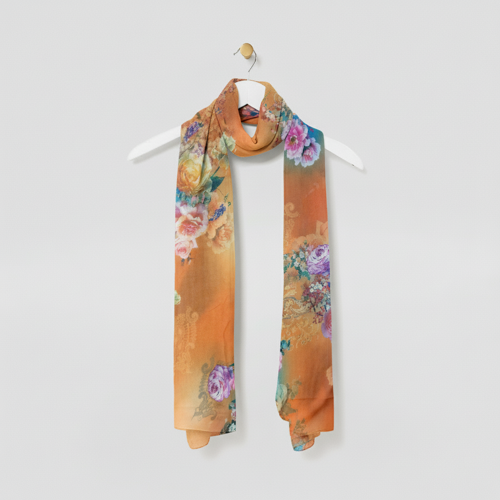 Floral Bunched Scarves