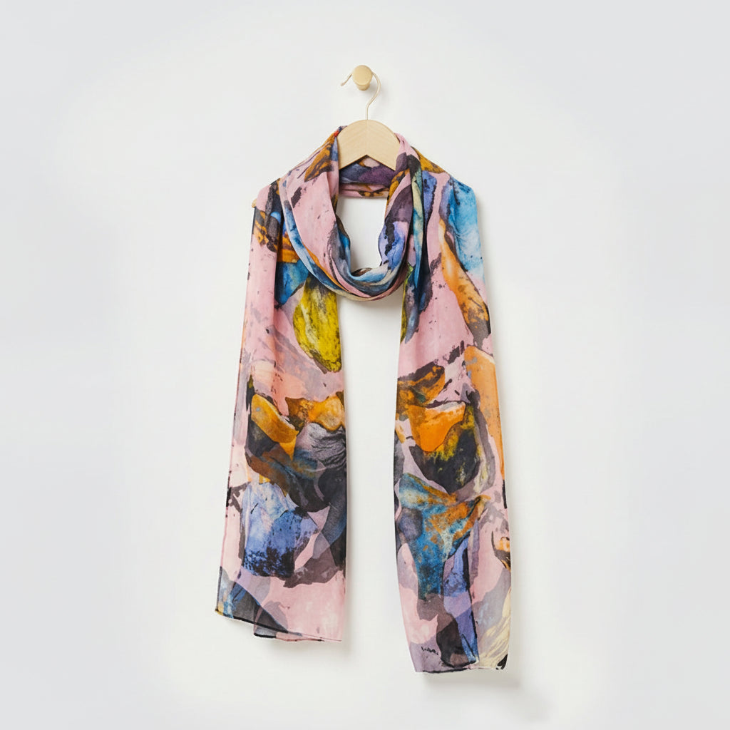 Abstract Chiffon Scarves