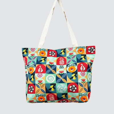 NZ Icon Tiles ZIp Tote