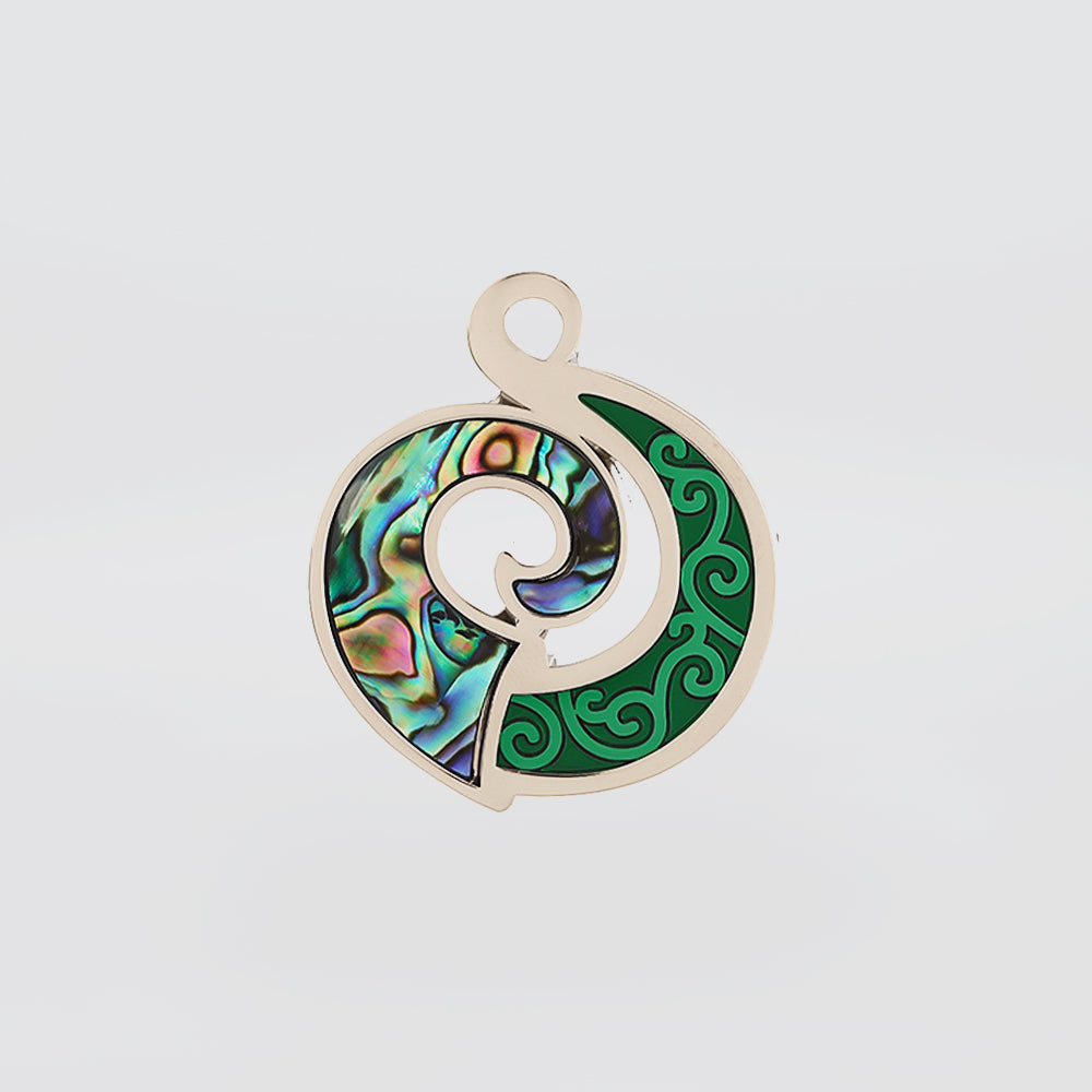 Koru Spiral Paua Magnet