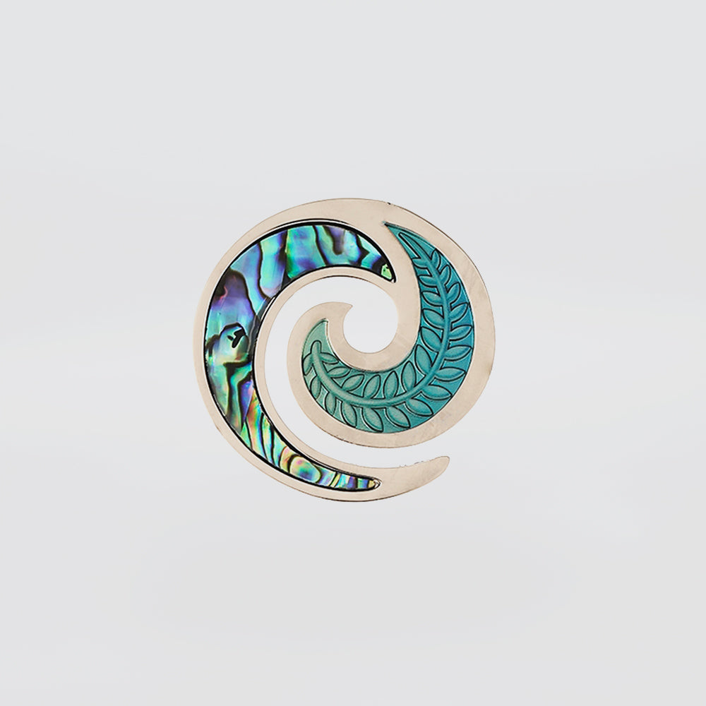 Koru Spiral Paua Magnet