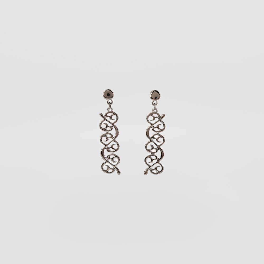 SIlver 'Koru Vine' Earrings