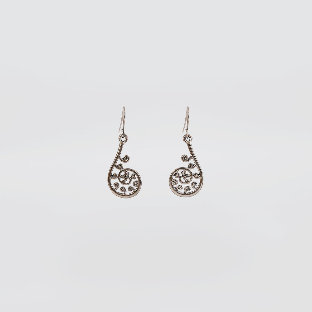 SIlver Fern Earrings