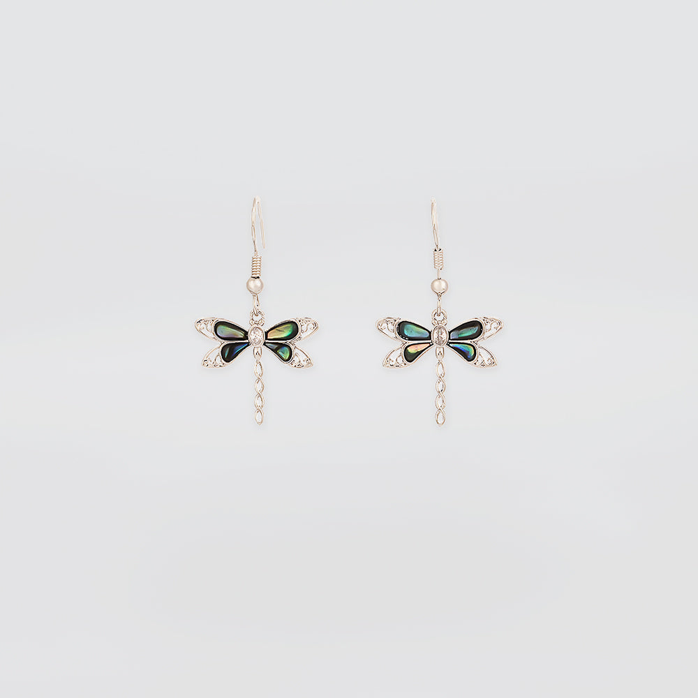 Paua Dragonfly Earrings