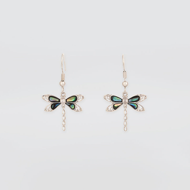 Paua Dragonfly Earrings