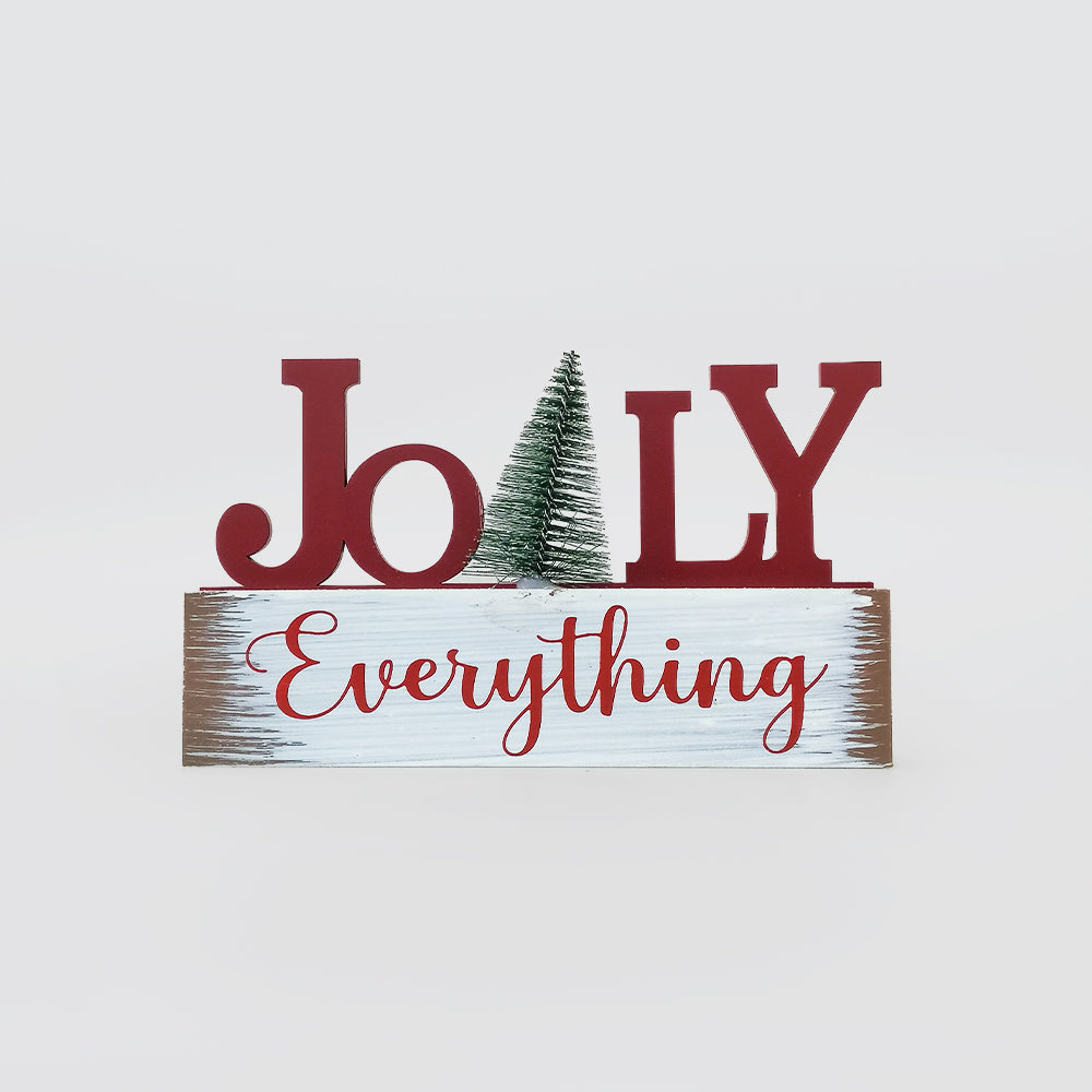 Table Signs W/ Christmas Tree