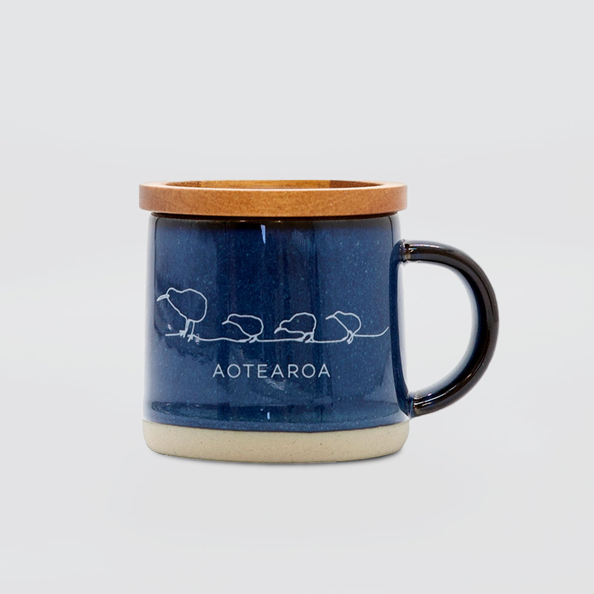 Glazed Espresso Mugs 'Kiwis'