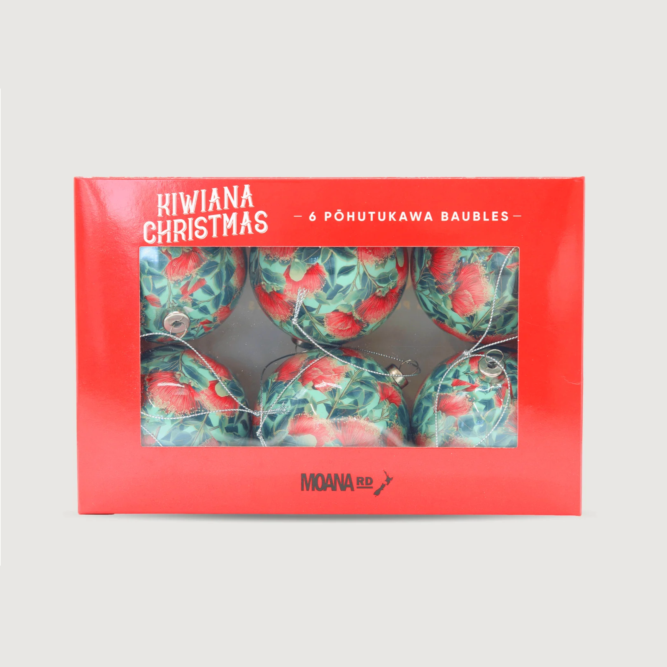 Christmas Bauble Set/6 - Pohutukawa