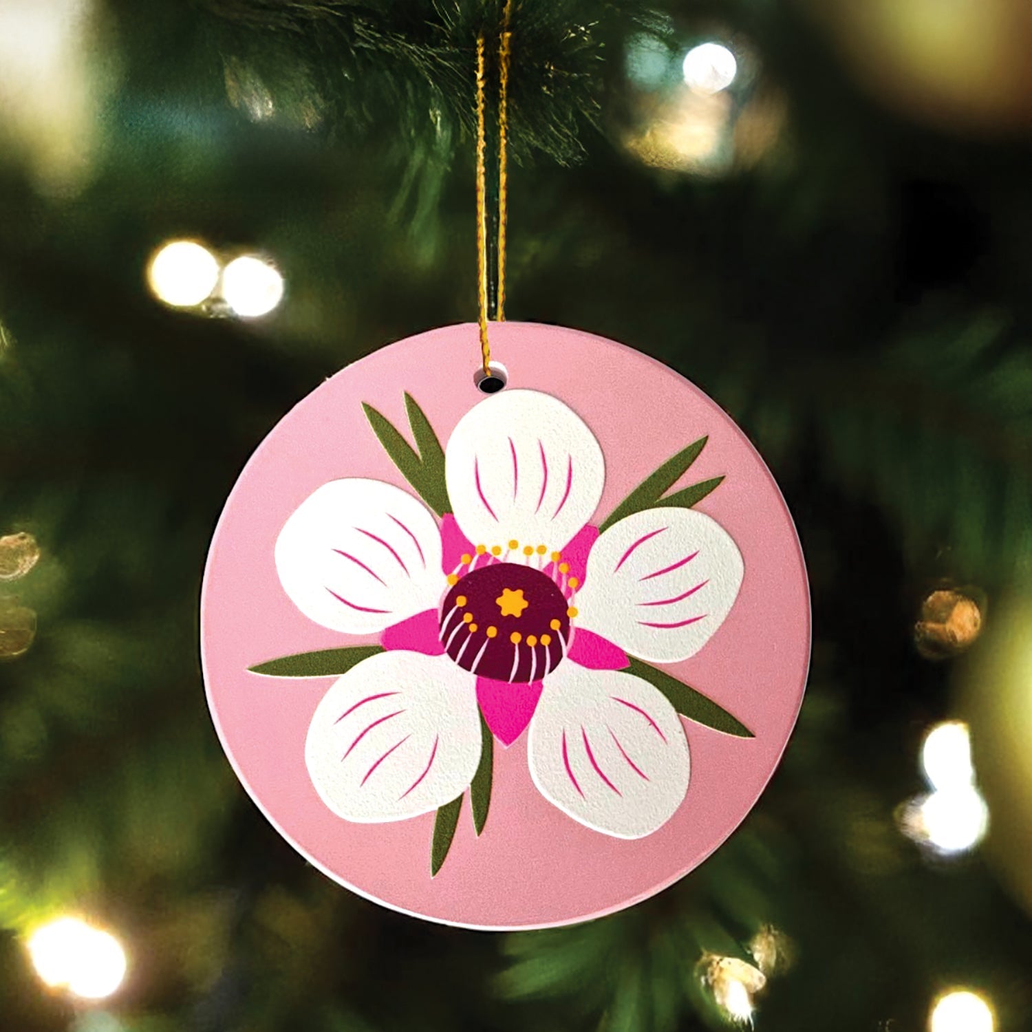 Christmas Baubles - 'Floral' Set/4