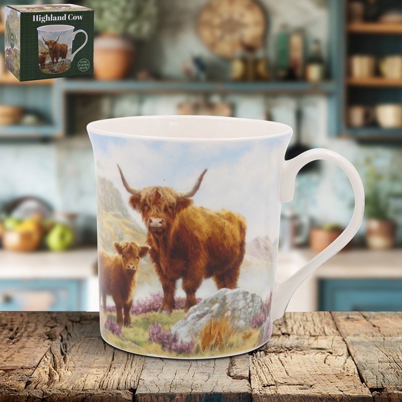 Highland Cow Mug - 13cm