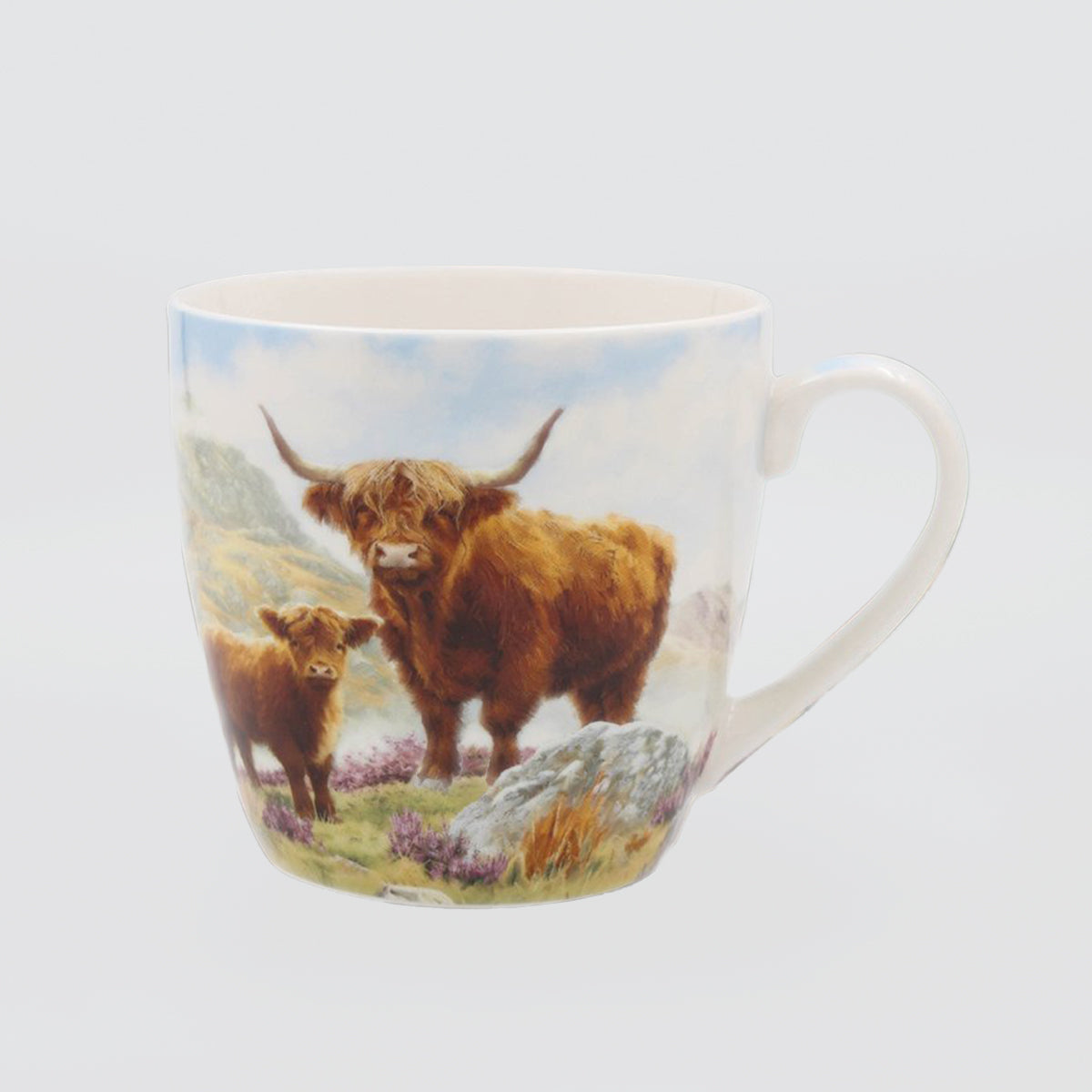Highland Cow Breakfast Mug - 13cm