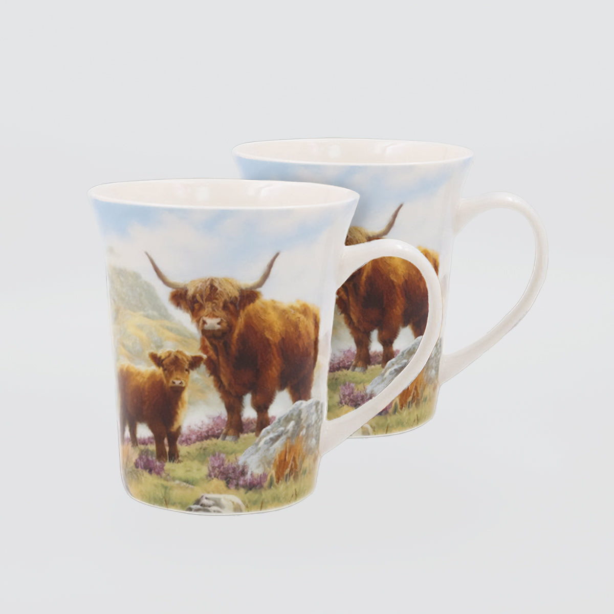 Highland Cow Mugs - Set/2