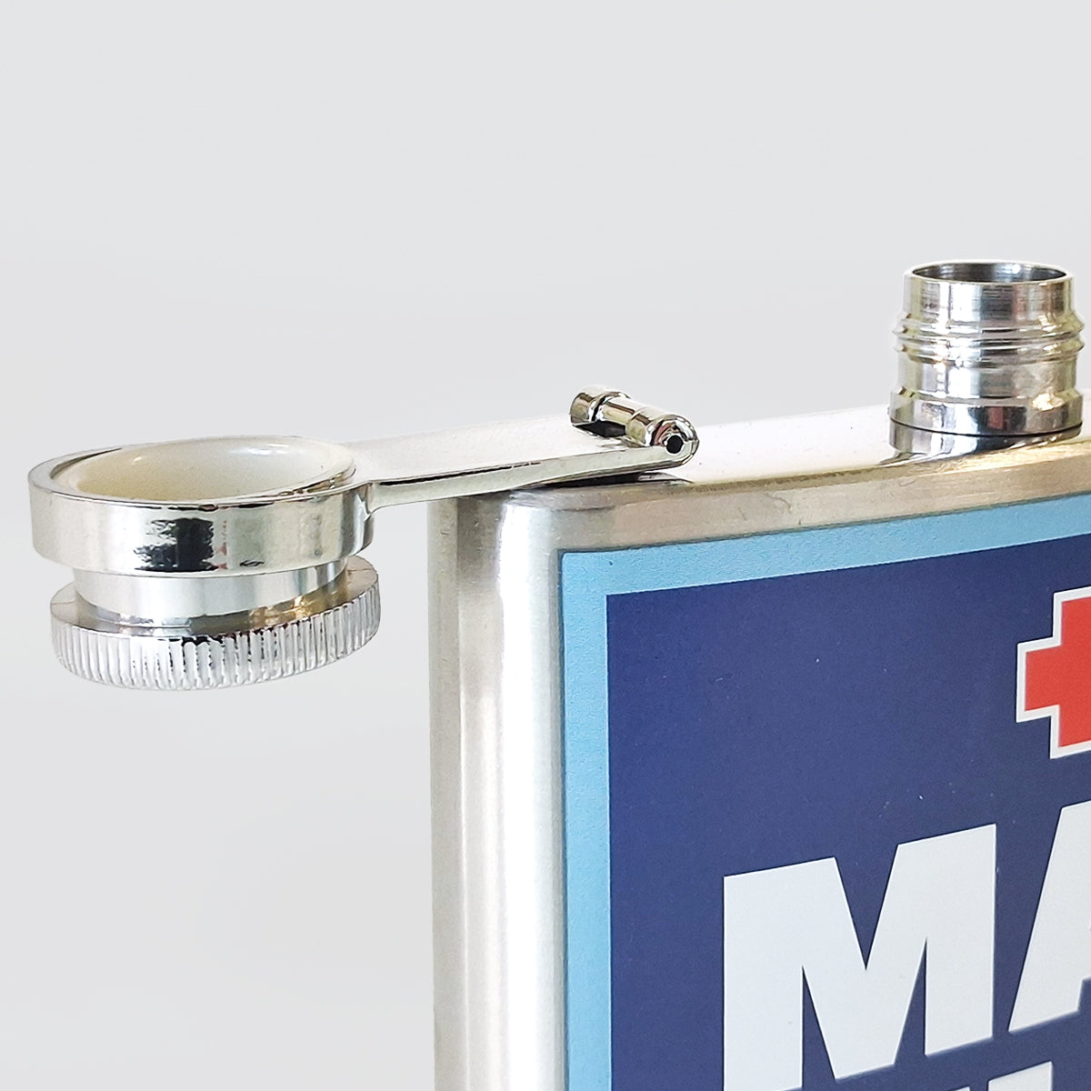 Fun Stainless Hip-Flask - Man Flu