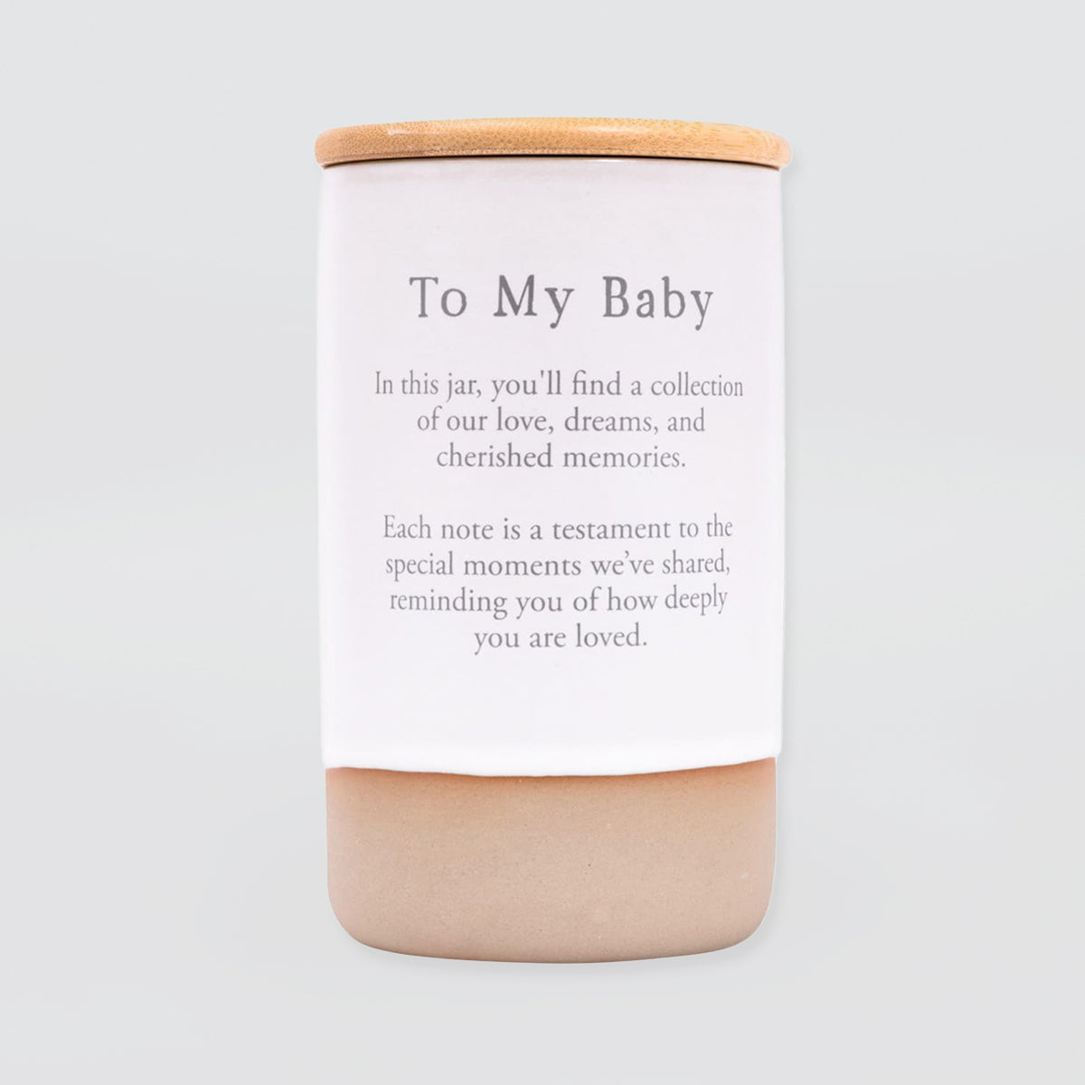 Heartfelt Memory Jar - 'To My Baby'