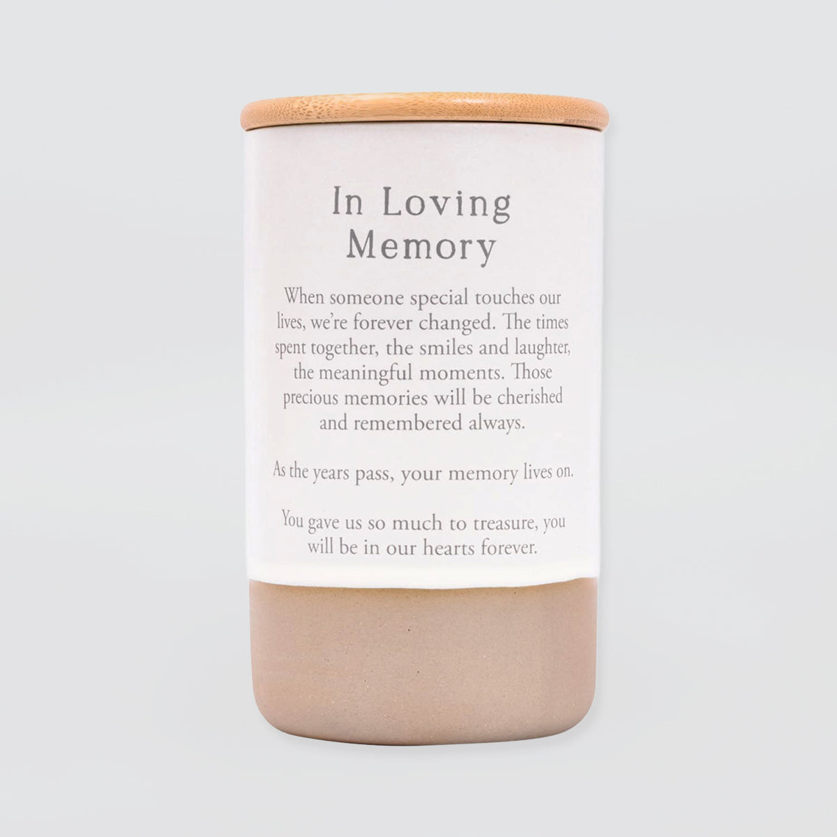 Heartfelt Memory Jar - 'In Loving Memory'